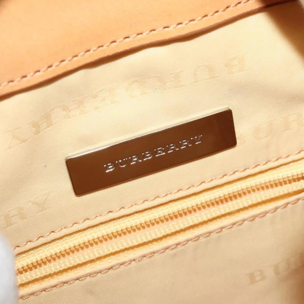 BURBERRY Shoulder Bag Canvas Leather White - Picture 15 of 16